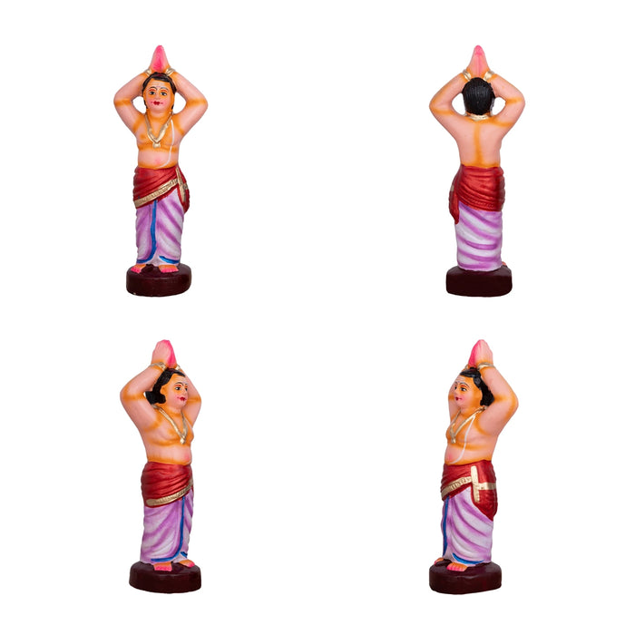 Shiv Ling Murti Annabhishekam Clay Golu Bommai Set - 8 x 3 Inches | Giri Golu Doll/Navaratri Golu Bomma/Gombe - Clay Kolu Bommai