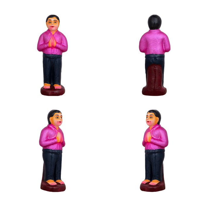 Shiv Ling Murti Annabhishekam Clay Golu Bommai Set - 8 x 3 Inches | Giri Golu Doll/Navaratri Golu Bomma/Gombe - Clay Kolu Bommai