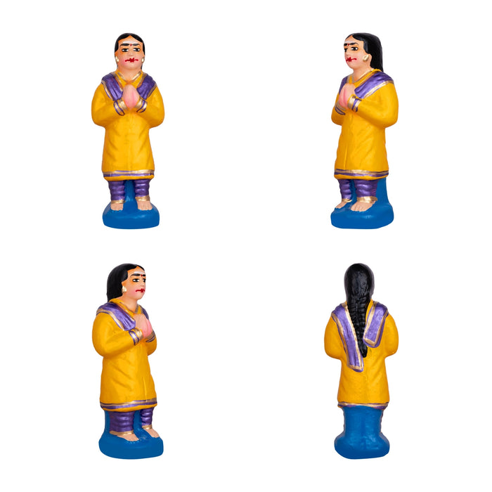 Shiv Ling Murti Pradosham Clay Golu Bommai Set - 11 x 7 Inches | Giri Golu Doll/Navaratri Golu Bomma/Gombe/Bommai - Clay Kolu Bommai