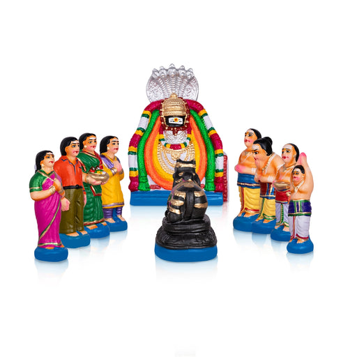 Beautiful Navaratri Golu used in festive golu bommai set and Navarathri Golu celebrations