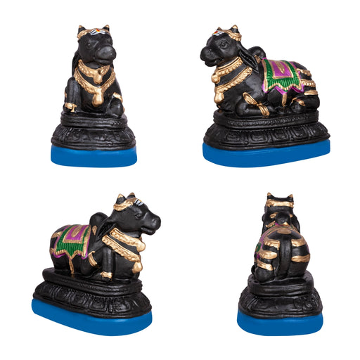 Shiv Ling Murti Pradosham Clay Golu Bommai Set - 11 x 7 Inches | Giri Golu Doll/Navaratri Golu Bomma/Gombe/Bommai - Clay Kolu Bommai