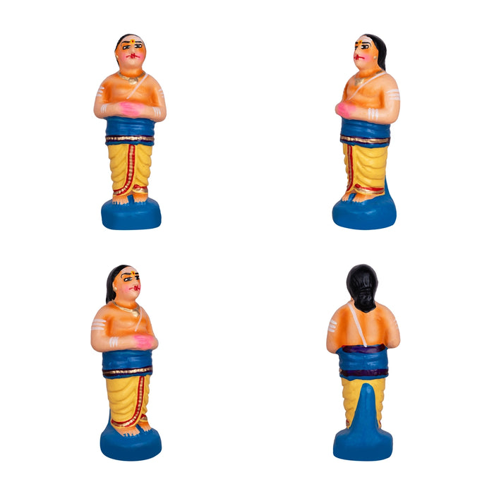 Shiv Ling Murti Pradosham Clay Golu Bommai Set - 11 x 7 Inches | Giri Golu Doll/Navaratri Golu Bomma/Gombe/Bommai - Clay Kolu Bommai