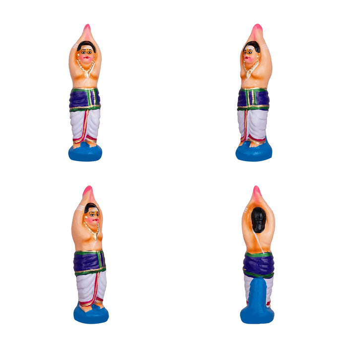 Shiv Ling Murti Pradosham Clay Golu Bommai Set - 11 x 7 Inches | Giri Golu Doll/Navaratri Golu Bomma/Gombe/Bommai - Clay Kolu Bommai
