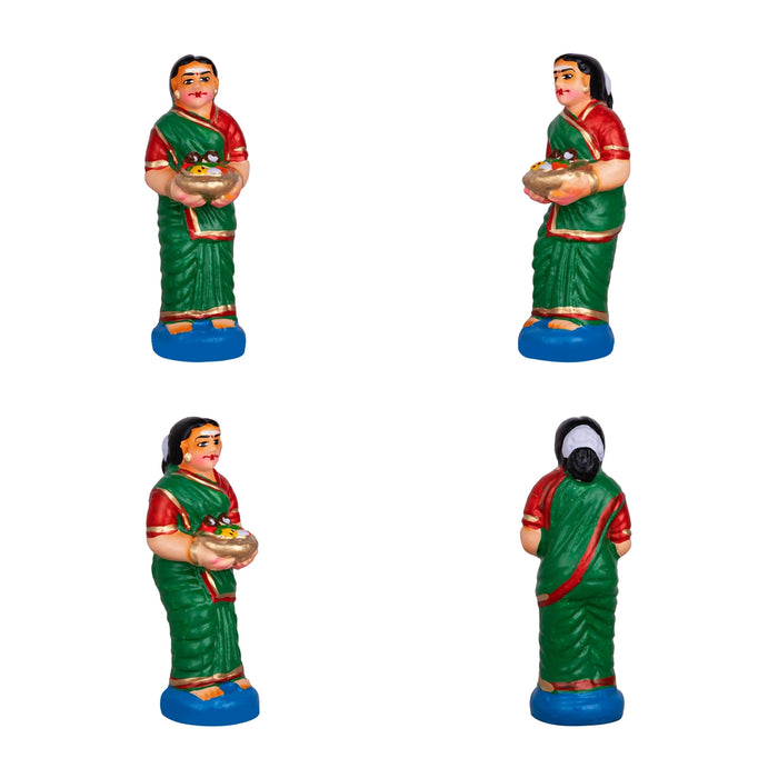 Shiv Ling Murti Pradosham Clay Golu Bommai Set - 11 x 7 Inches | Giri Golu Doll/Navaratri Golu Bomma/Gombe/Bommai - Clay Kolu Bommai