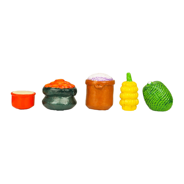 Maya Bazar Clay Golu Bommai Set - 14 x 9 Inches | Giri Golu Doll/ Navaratri Golu Bomma/Gombe/Bommai