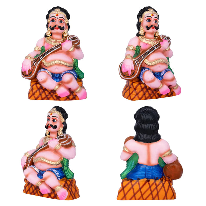 Boodha Ganangal Statue Clay Golu Bommai Set - 8 X 5.5 Inches | Giri Golu Doll/ Navaratri Gombe