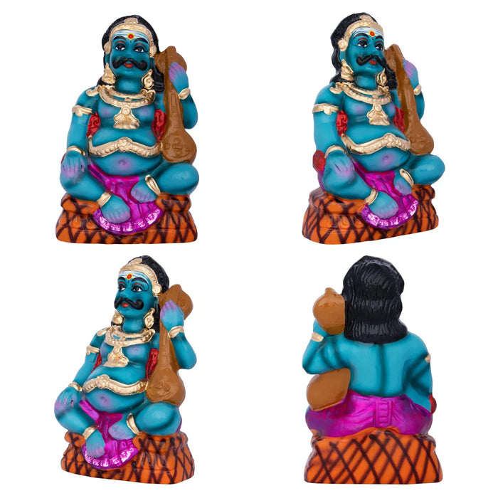 Boodha Ganangal Statue Clay Golu Bommai Set - 8 X 5.5 Inches | Giri Golu Doll/ Navaratri Gombe