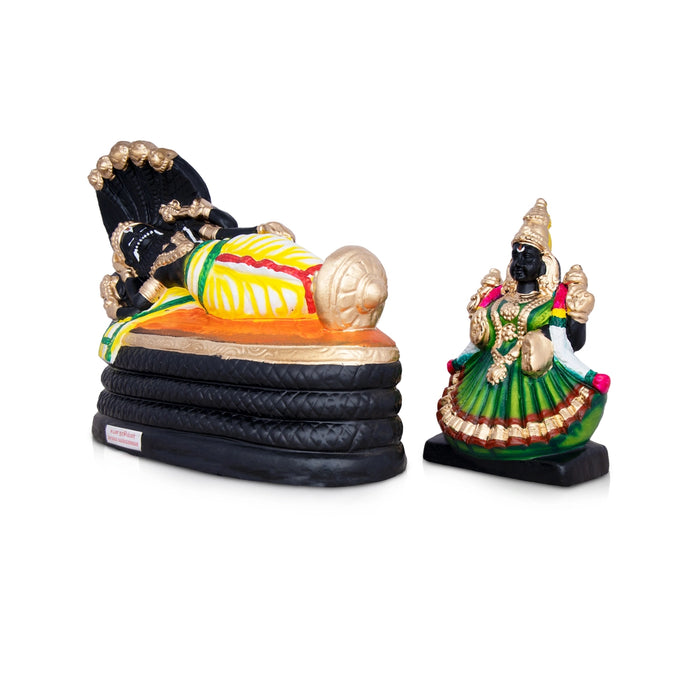 Sayana Narasimhar Clay Golu Bommai Pair - 10 x 13 Inches | Giri Golu Doll/ Navaratri Golu Bomma/Gombe/Bommai