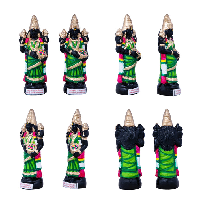 Pancha Bootha Sthalangal Clay Golu Bommai Set - 11 x 7 Inches | Giri Golu Doll/ Navaratri Golu Bomma/Gombe - Clay Kolu Bommai