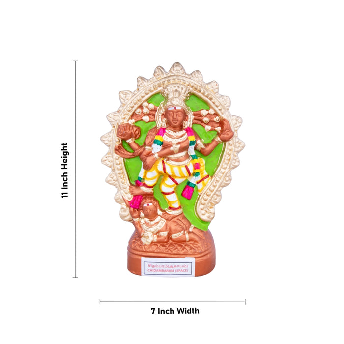 Pancha Bootha Sthalangal Clay Golu Bommai Set - 11 x 7 Inches | Giri Golu Doll/ Navaratri Golu Bomma/Gombe - Clay Kolu Bommai
