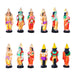 Seetha Kalyanam Clay Golu Bommai Set - 8 x 3 Inches | Giri Golu Doll/ Navaratri Golu Bomma/Gombe/Bommai - Clay Kolu Bommai