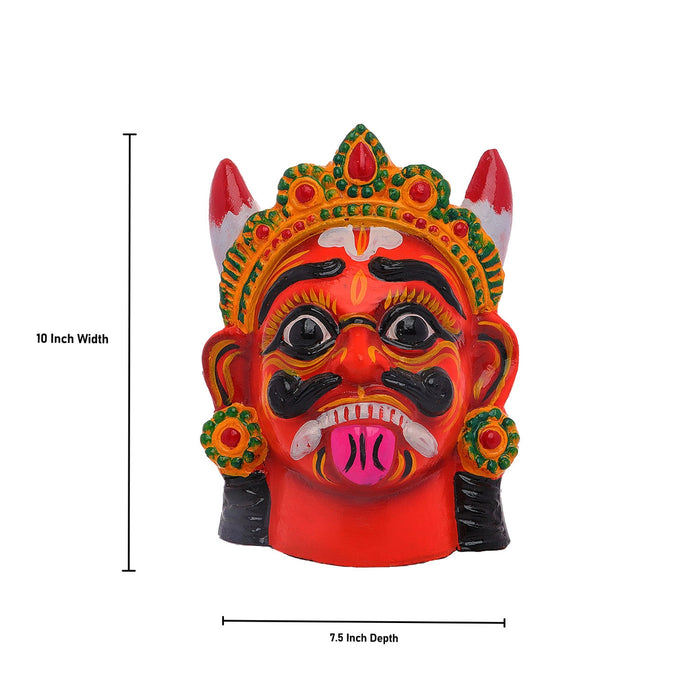 Drishti Thalai Clay Golu Doll - 10 x 7.5 Inches | Giri Golu Bommai / Navaratri Kolu Bomma/Gombe/Bommai