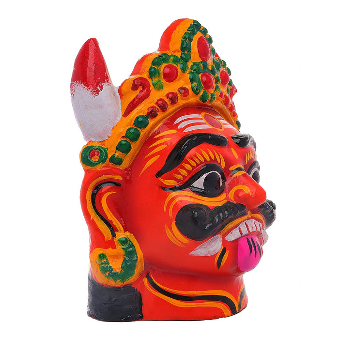 Drishti Thalai Clay Golu Bommai - 12 x 8.5 Inches | Giri Kolu Doll/ Navaratri Gombe/ Golu Bomma/Bommai