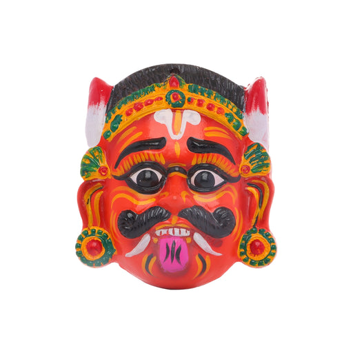 Drishti Face Wall Hanging - 11 x 7 Inches | Clay Wall Hanger/ Wall Decor for Living Room - Wall Hanging