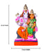 Lakshmi Hayagreevar Clay Golu Bommai - 10 x 5 Inches | Giri Golu Doll/ Navaratri Golu Bomma/ Gombe/ Bommai - Clay Kolu Bommai