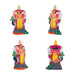 Arupadai Veedu Murugan Statue Clay Golu Bommai Set - 8 x 7 Inches | Giri Golu Doll/Navaratri Golu Bommai/Gombe - Clay Kolu Bommai