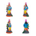 Arupadai Veedu Murugan Statue Clay Golu Bommai Set - 8 x 7 Inches | Giri Golu Doll/Navaratri Golu Bommai/Gombe - Clay Kolu Bommai