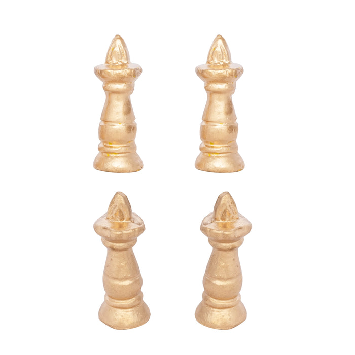 Marriage Clay Golu Bommai Set - 7 X 2.5 Inches | Giri Golu Doll/ Navaratri Golu Bomma/ Gombe/ Bommai - Clay Kolu Bommai