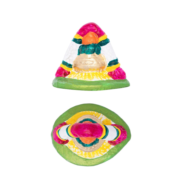 Marriage Clay Golu Bommai Set - 7 X 2.5 Inches | Giri Golu Doll/ Navaratri Golu Bomma/ Gombe/ Bommai - Clay Kolu Bommai