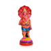 Ganesh Murti With Kudai - 12 X 4 Inches | Ganpati Murti/ Paper Mache Vinayaka Statue For Ganapati Chaturthi - Vinayaka Chaturthi