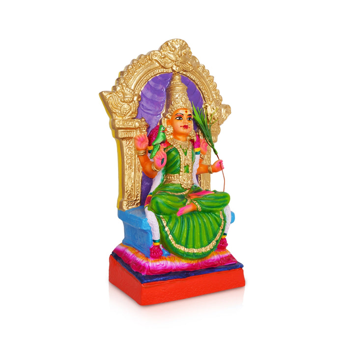 Kamakshi Idol Paper Mache Golu Bommai - 15 X 7 Inches | Giri Golu Doll/ Navaratri Golu Bomma/ Gombe/ Bommai - Paper Mache Kolu Bommai