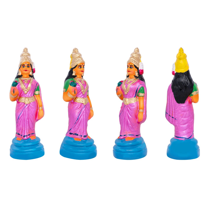 Rama Idol Clay Golu Bommai Set - 9 X 3.5 Inches | Giri Golu Doll/ Navaratri Golu Bomma/ Gombe/ Bommai - Clay Kolu Bommai