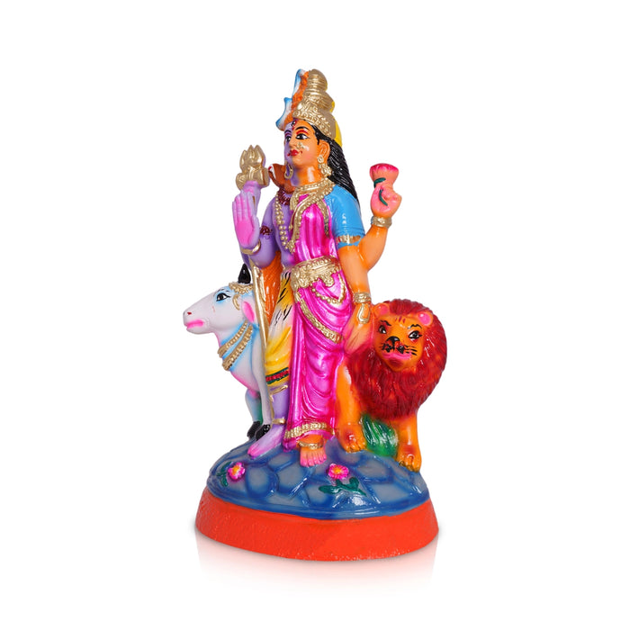 Arthanareeswarar Statue Paper Mache Golu Bommai - 16 x 8 Inches | Giri Golu Doll/ Navaratri Golu Bommai/ Gombe - Paper Mache Kolu Bommai