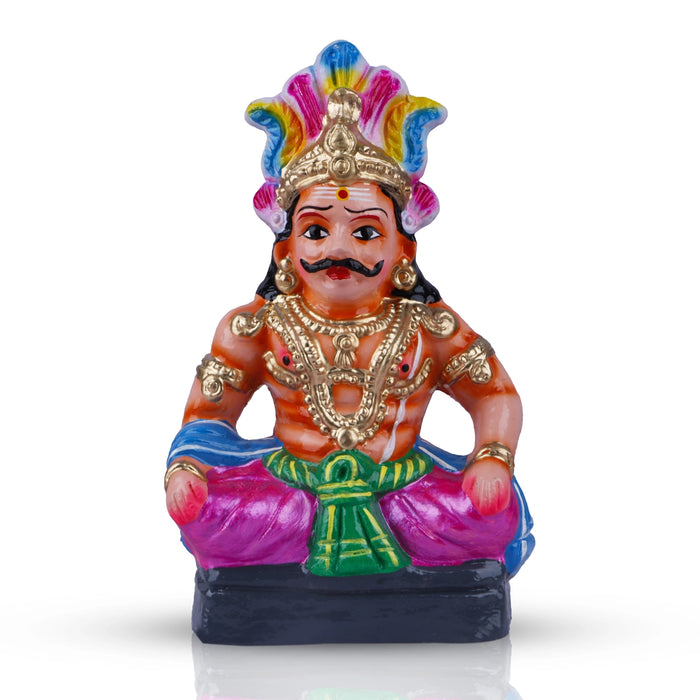Maya Bazar Clay Golu Bommai Set - 10 x 6.5 Inches | Giri Golu Doll/ Navaratri Golu Bomma/ Gombe/ Bommai - Clay Kolu Bommai