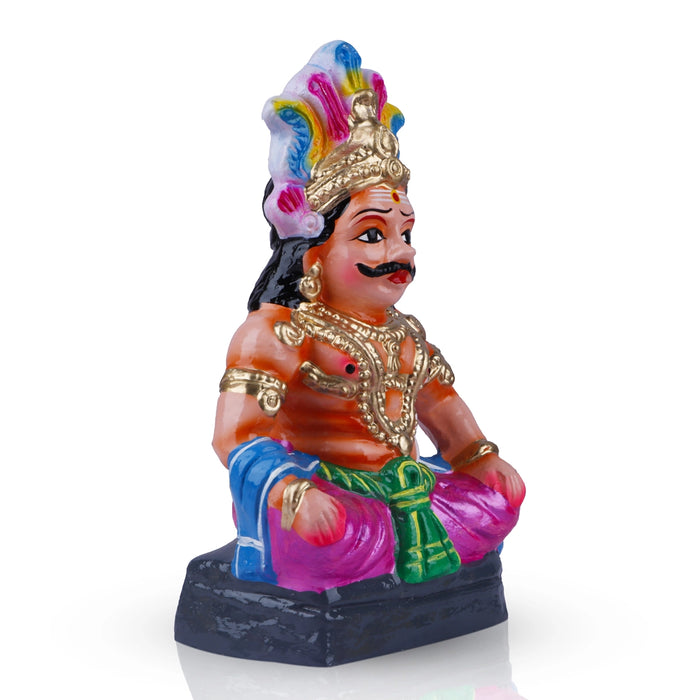 Maya Bazar Clay Golu Bommai Set - 10 x 6.5 Inches | Giri Golu Doll/ Navaratri Golu Bomma/ Gombe/ Bommai - Clay Kolu Bommai