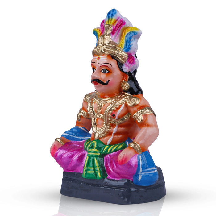 Maya Bazar Clay Golu Bommai Set - 10 x 6.5 Inches | Giri Golu Doll/ Navaratri Golu Bomma/ Gombe/ Bommai - Clay Kolu Bommai
