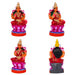 Ashtalakshmi Idol Clay Golu Bommai Set - 12 X 13 Inches | Giri Golu Doll/ Navaratri Golu Bommai/ Gombe - Clay Kolu Bommai