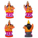 Ashtalakshmi Idol Clay Golu Bommai Set - 12 X 13 Inches | Giri Golu Doll/ Navaratri Golu Bommai/ Gombe - Clay Kolu Bommai