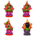 Ashtalakshmi Idol Clay Golu Bommai Set - 12 X 13 Inches | Giri Golu Doll/ Navaratri Golu Bommai/ Gombe - Clay Kolu Bommai