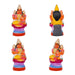 Ashtalakshmi Idol Clay Golu Bommai Set - 6 X 5.5 Inches | Giri Golu Doll/ Navaratri Golu Bommai/ Gombe - Clay Kolu Bommai