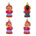 Ashtalakshmi Idol Clay Golu Bommai Set - 6 X 5.5 Inches | Giri Golu Doll/ Navaratri Golu Bommai/ Gombe - Clay Kolu Bommai