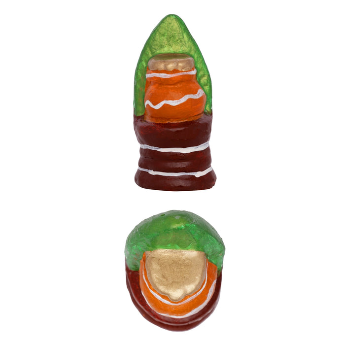 Marriage With Mandapam Clay Golu Bommai Set - 12 X 10.5 Inches | Giri Golu Doll/ Navaratri Golu Bommai/ Gombe - Clay Kolu Bommai