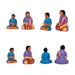 Marriage With Mandapam Clay Golu Bommai Set - 12 X 10.5 Inches | Giri Golu Doll/ Navaratri Golu Bommai/ Gombe - Clay Kolu Bommai