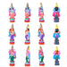 Dasavathaaram Clay Golu Bommai Set - 16 x 5.5 Inches | Giri Golu Doll/ Navaratri Golu Bomma/ Gombe/ Bommai - Clay Kolu Bommai