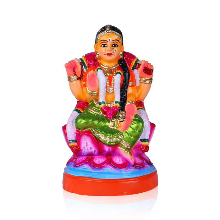Balambigai Statue Clay Golu Bommai - 9.5 X 5.5 Inches | Giri Golu Doll/ Navaratri Golu Bomma/ Gombe/ Bommai - Clay Kolu Bommai