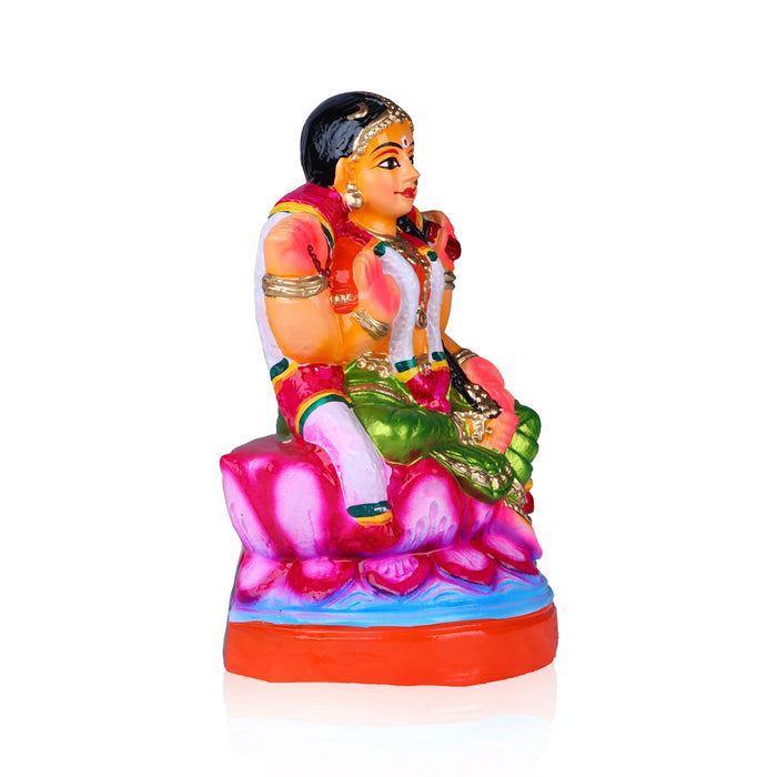 Balambigai Statue Clay Golu Bommai - 9.5 X 5.5 Inches | Giri Golu Doll/ Navaratri Golu Bomma/ Gombe/ Bommai - Clay Kolu Bommai