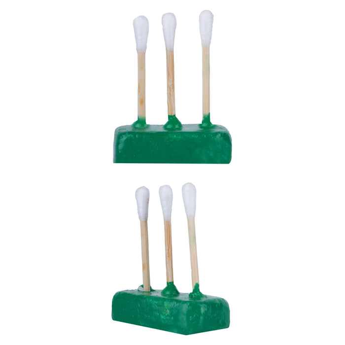 Cricket Clay Golu Doll Set - 5 x 2.25 Inches | Giri Golu Bommai/ Gombe/Bommalu/ Navaratri Golu Bomma