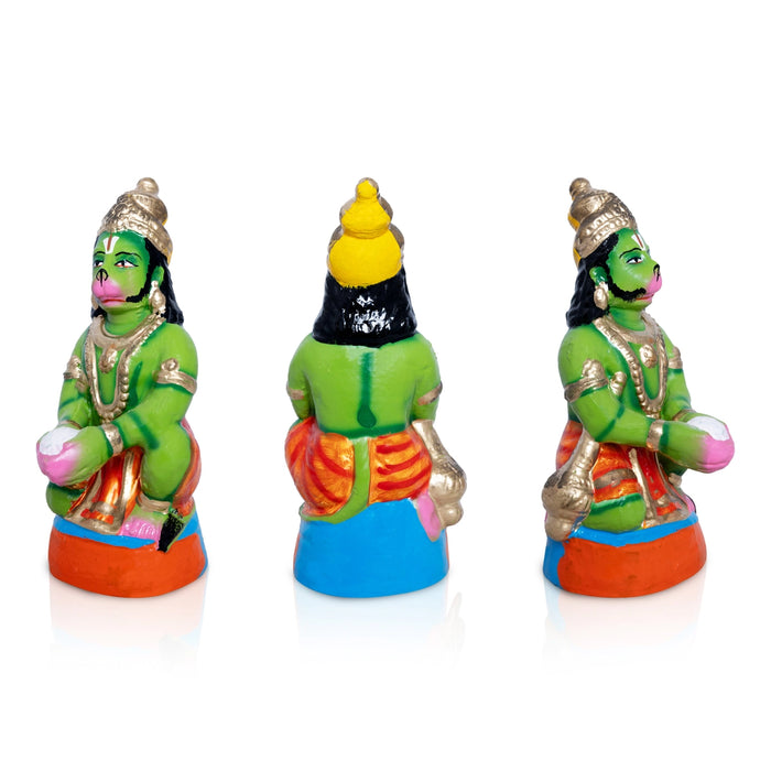 Ramar Pattabhishekam Set - 13.5 x 10 Inches | Clay Golu Bommai/ Golu Doll/ Navaratri Golu Bomma/Gombe/Bommai - Clay Kolu Bommai