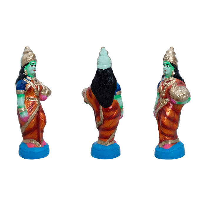 Pradosham Clay Golu Bommai Set - 11 x 8.5 Inches | Golu Doll/ Navaratri Golu Bomma/ Gombe/ Bommai - Clay Kolu Bommai