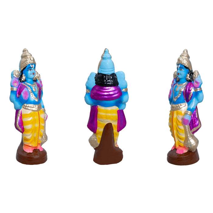 Pradosham Clay Golu Bommai Set - 11 x 8.5 Inches | Golu Doll/ Navaratri Golu Bomma/ Gombe/ Bommai - Clay Kolu Bommai