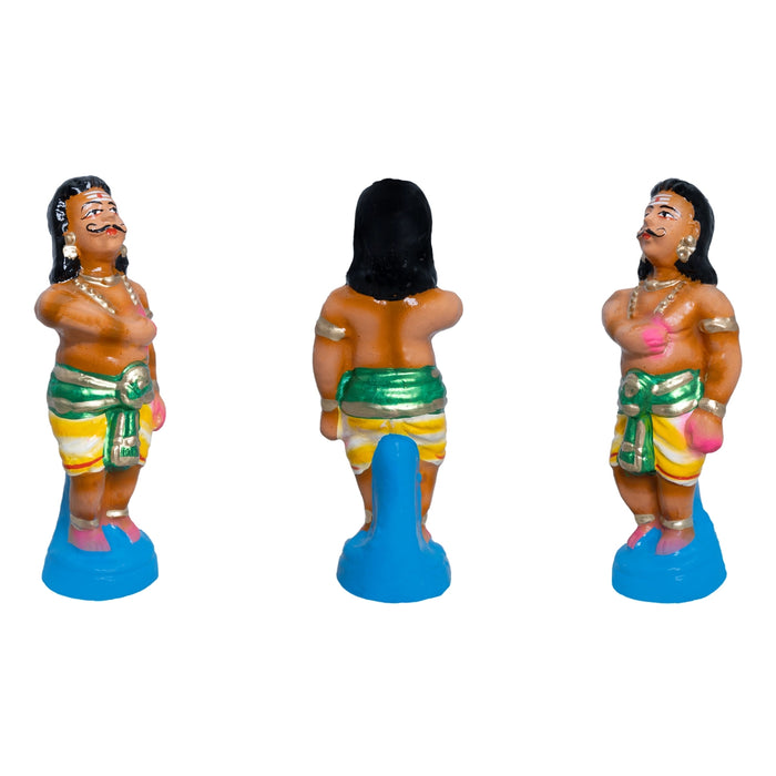 Pradosham Clay Golu Bommai Set - 11 x 8.5 Inches | Golu Doll/ Navaratri Golu Bomma/ Gombe/ Bommai - Clay Kolu Bommai