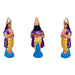 Pradosham Clay Golu Bommai Set - 11 x 8.5 Inches | Golu Doll/ Navaratri Golu Bomma/ Gombe/ Bommai - Clay Kolu Bommai