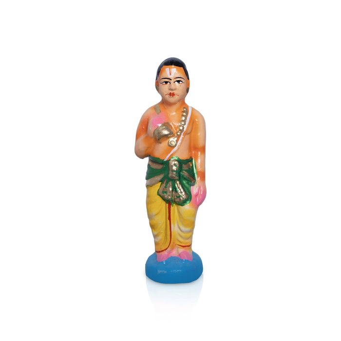 Srirangam Clay Golu Bommai Set - 8.5 x 10.5 Inches | Golu Doll/ Navaratri Golu Bomma / Gombe / Bommai - Clay Kolu Bommai