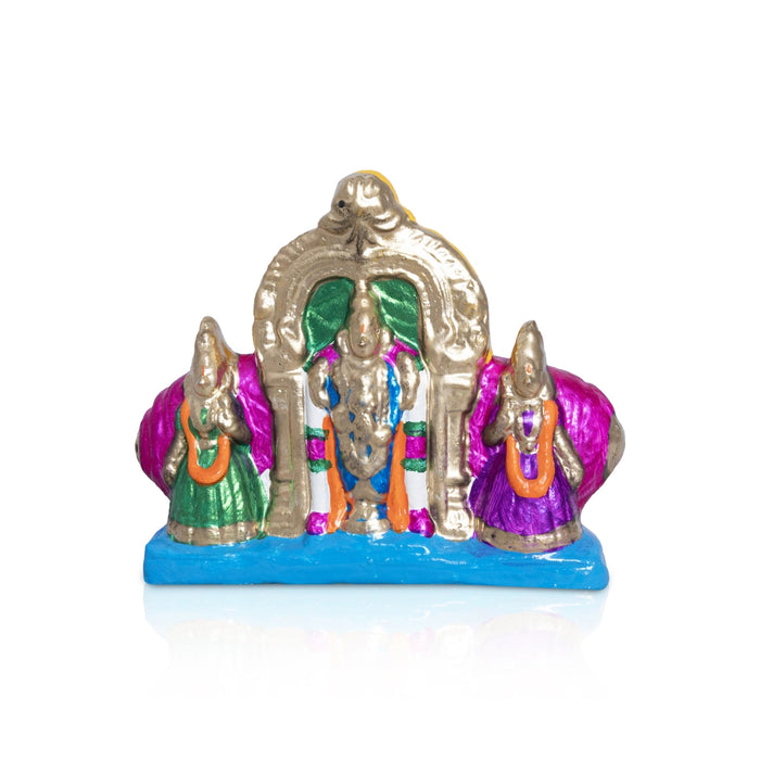 Srirangam Clay Golu Bommai Set - 8.5 x 10.5 Inches | Golu Doll/ Navaratri Golu Bomma / Gombe / Bommai - Clay Kolu Bommai