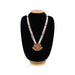 Muthu Mala - 26 Inches | Kemp 3 Line Long Necklace / Multi Colour Stone Jewellery for Dance - Bharatanatyam Jewellery