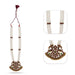 Muthu Mala - 26 Inches | Kemp 3 Line Long Necklace / Multi Colour Stone Jewellery for Dance - Bharatanatyam Jewellery